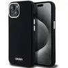 Image de Étui DKNY pour iPhone 15 6.1 noir étui rigide Liquid Silicone Small Metal Logo MagSafe - Neuf