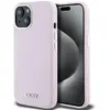 Image de Étui DKNY pour iPhone 15 6.1 rose étui rigide Liquid Silicone Small Metal Logo MagSafe - Neuf