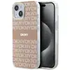 Image de Étui DKNY Mono Stripe IML MagSafe pour iPhone 14, rose - Neuf