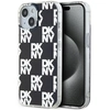 Image de Coque Rigide Noire Dkny Dkhcp15mhdlcek Pour Iphone 15 Plus/14 Plus 6,7" À Motif À Carreaux Monochromes Iml