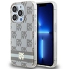 Image de Coque Rigide Beige/beige Dkny Dkhmp13xhcptse Pour Iphone 13 Pro Max 6,7" Avec Motif À Carreaux Monochrome Et Rayures Imprimées, Compatible Magsafe.