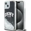 Image de Étui DKNY pour iPhone 15 Plus 6.7 noir étui rigide Liquid Glitter Big Logo - Neuf