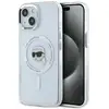 Image de Étui Karl Lagerfeld IML Metal Karl Head MagSafe pour iPhone 15 Plus blanc - Neuf