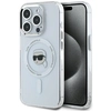 Image de Coque Magsafe Karl Lagerfeld Iml En Métal Avec Tête De Karl Pour Iphone 15 Pro Max Blanche