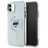 Image de Coque Rigide Blanche Karl Lagerfeld Klhmn61hlschh Pour Iphone 11 / Xr 6.1, Avec Tête Choupette En Métal Et Magsafe.