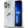 Image de Karl Lagerfeld KLHMP14LHLSKCH iPhone 14 Pro 6,1" blanc/blanc Hardcase IML Metal Karl&Choupette Head MagSafe Housse de protection