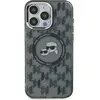 Image de Étui Karl Lagerfeld pour iPhone 15 Plus 6.7 noir étui rigide IML Monogram Karl&Choupette Head MagSafe - Neuf