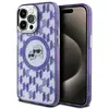 Image de Karl Lagerfeld Klhmp15xhmckmhu Iphone 15 Pro Max 6,7 Violet/violet Iml Monogramme Karl & Choupette Tête Magsafe