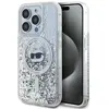 Image de Coque Rigide Transparente À Paillettes Liquides Karl Lagerfeld Klhmp15llgchsgh Pour Iphone 15 Pro 6.1, Motif Choupette Head, Compatible Magsafe