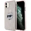 Image de Coque Rigide Rose Karl Lagerfeld Klhcn61hklpchp Pour Iphone 11/xr 6.1, Motif Tête De Choupette Et Monogramme Iml