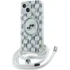 Image de Coque Rigide Transparente Karl Lagerfeld Klhmp15shckcklct Pour Iphone 15/14/13 6,1 Pouces, Bandoulière Iml, Monogramme Karl Et Tête De Choupette, Compatible Magsafe