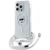 Image de Coque Rigide Transparente Iml Choupette Head & Cord Magsafe Pour Iphone 15 Pro 6.1 De Karl Lagerfeld (klhmp15lhcchnt)