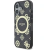 Image de Étui Guess pour iPhone 16 6.1 noir étui rigide IML Peony On 4G Background MagSafe - Neuf