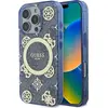 Image de Guess Guhmp16Xh4Pyeeb Iphone 16 Pro Max 6.9 Bleu/Bleu Hardcase Iml Pivoine Sur Fond 4G Magsafe