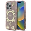 Image de Coque Rigide Rose Guess Guhmp16lh4pyeep Pour Iphone 16 Pro 6,3 Pouces, Compatible Magsafe, Avec Fond D'Écran 4g.