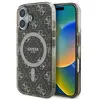 Image de Coque Rigide Marron Guess Guhmp16mh4dtew Pour Iphone 16 Plus 6,7 Pouces, Compatible Magsafe, Fond D'Écran Iml 4g