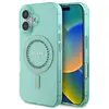 Image de Coque Rigide Verte Guess Guhmp16mpftdten Pour Iphone 16 Plus 6,7 Pouces Avec Strass Iml Et Magsafe