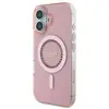 Image de Étui Guess pour iPhone 16 6.1 rose étui rigide IML Rhinestones MagSafe - Neuf