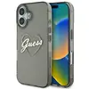 Image de Coque Rigide Noire Guess Guhcp16shchgspk Pour Iphone 16 6.1 (iml Heart)