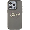 Image de Coque Rigide Guess Guhcp16lhchgspk Pour Iphone 16 Pro 6,3" Noir/noir Iml Heart