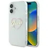 Image de Coque Rigide Transparente Guess Guhcp16mhchgspt Pour Iphone 16 Plus 6,7 Pouces, Motif Coeur Iml