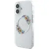 Image de Étui Guess pour iPhone 16 Plus 6.7 transparent étui rigide IML Flowers Wreath MagSafe - Neuf