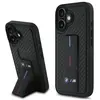 Image de Étui BMW pour iPhone 16 6.1 noir étui rigide M Grip Stand Smooth and Carbon - Neuf