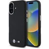 Image de Coque Rigide Noire Bmw Bmhcp16s23pmwk Pour Iphone 16 6.1, En Métal Lisse Et Enveloppant.
