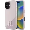 Image de Coque Rigide Rose Karl Lagerfeld Klhmp16sscmkmpcp Pour Iphone 16 6.1, En Silicone Shadow Metal Initial Magsafe