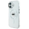 Image de Étui Karl Lagerfeld pour iPhone 16 6.1 blanc étui rigide IML Metal Karl Head MagSafe - Neuf
