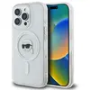 Image de Coque Rigide Blanche Karl Lagerfeld Klhmp16lhlskih Pour Iphone 16 Pro 6,3 Pouces, Compatible Magsafe, Avec Tête De Karl Lagerfeld (iml Metal).