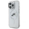 Image de Étui Karl Lagerfeld pour iPhone 16 Pro Max 6.9 blanc étui rigide IML Metal Karl&Choupette Head MagSafe - Neuf