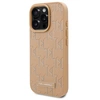 Image de Étui Karl Lagerfeld pour iPhone 16 Pro 6.3 beige étui rigide Leather Monogram Metal Logo MagSafe - Neuf