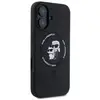 Image de Étui Karl Lagerfeld pour iPhone 16 6.1 noir étui rigide Silicone Karl&Choupette Ring MagSafe - Neuf
