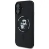 Image de Étui Karl Lagerfeld pour iPhone 16 Plus 6.7 noir étui rigide Silicone Karl&Choupette Ring MagSafe - Neuf