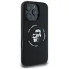 Image de Étui Karl Lagerfeld pour iPhone 16 Pro Max 6.9 noir étui rigide Silicone Karl&Choupette Ring MagSafe - Neuf
