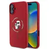 Image de Karl Lagerfeld Klhmp16sscmkcrhr Iphone 16 6.1 Rouge/rouge Coque Rigide Silicone Karl&choupette Ring Magsafe