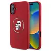 Image de Karl Lagerfeld Klhmp16mscmkcrhr Iphone16 Plus 6.7 Rouge/rouge Coque Rigide Silicone Karl&choupette Ring Magsafe