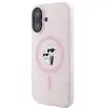 Image de Étui Karl Lagerfeld pour iPhone 16 6.1 rose étui rigide Silicone Karl&Choupette MagSafe - Neuf