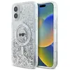 Image de Coque Karl Lagerfeld Liquid Glitter Karl Head Magsafe Pour Iphone 16 Plus (transparente)
