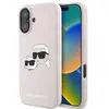 Image de Étui Karl Lagerfeld pour iPhone 16 Plus 6.7 rose étui rigide Silicone Double Heads Print MagSafe - Neuf
