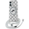 Image de Coque Rigide Transparente Karl Lagerfeld Klhmp16shckcklct Pour Iphone 16 6,1" Avec Monogramme Karl Et Choupette, Compatible Magsafe.