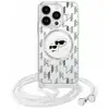 Image de Étui Karl Lagerfeld pour iPhone 16 Pro Max 6.9 transparent étui rigide IML Crossbody Monogram Karl & Choupette Head MagSafe - Neuf