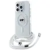 Image de Coque Rigide Transparente Bandoulière Karl Lagerfeld Klhmp16lhckhnt Pour Iphone 16 Pro 6,3 Pouces, Compatible Magsafe.