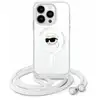 Image de Étui Karl Lagerfeld pour iPhone 16 Pro Max 6.9 étui rigide transparent Crossbody IML Karl Head Magsafe - Neuf