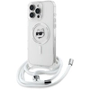 Image de Coque Rigide Transparente Iml Choupette Head & Cord Magsafe Pour Iphone 16 Pro Max 6,9" (karl Lagerfeld Klhmp16xhcchnt)