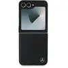 Image de Étui Mercedes pour amsung Z Flip6 F741 noir Leather Wood Imitation MagSafe - Neuf