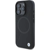 Image de Étui BMW pour iPhone 16 Pro Max 6.9 noir étui rigide Sign Leather Half Textured And Circle MagSafe - Neuf