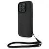 Image de Étui BMW pour iPhone 16 Pro Max 6.9 noir étui rigide Signature Leather Wordmark Cord - Neuf