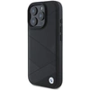 Image de Étui BMW pour iPhone 16 Pro Max 6.9 noir étui rigide Sign Leather Crossing Lines Pattern - Neuf